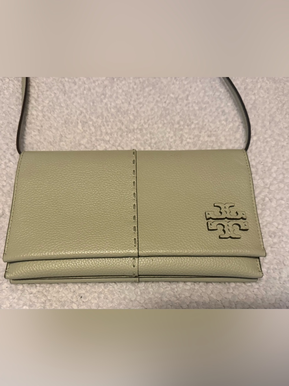 Tory Burch McGraw Wallet Crossbody in Pine